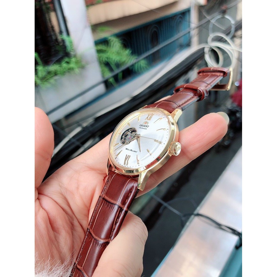 Đồng Hồ Nam Orient Automatic Lộ Cơ , Kính Sapphire , Dây Da, Size 40mm