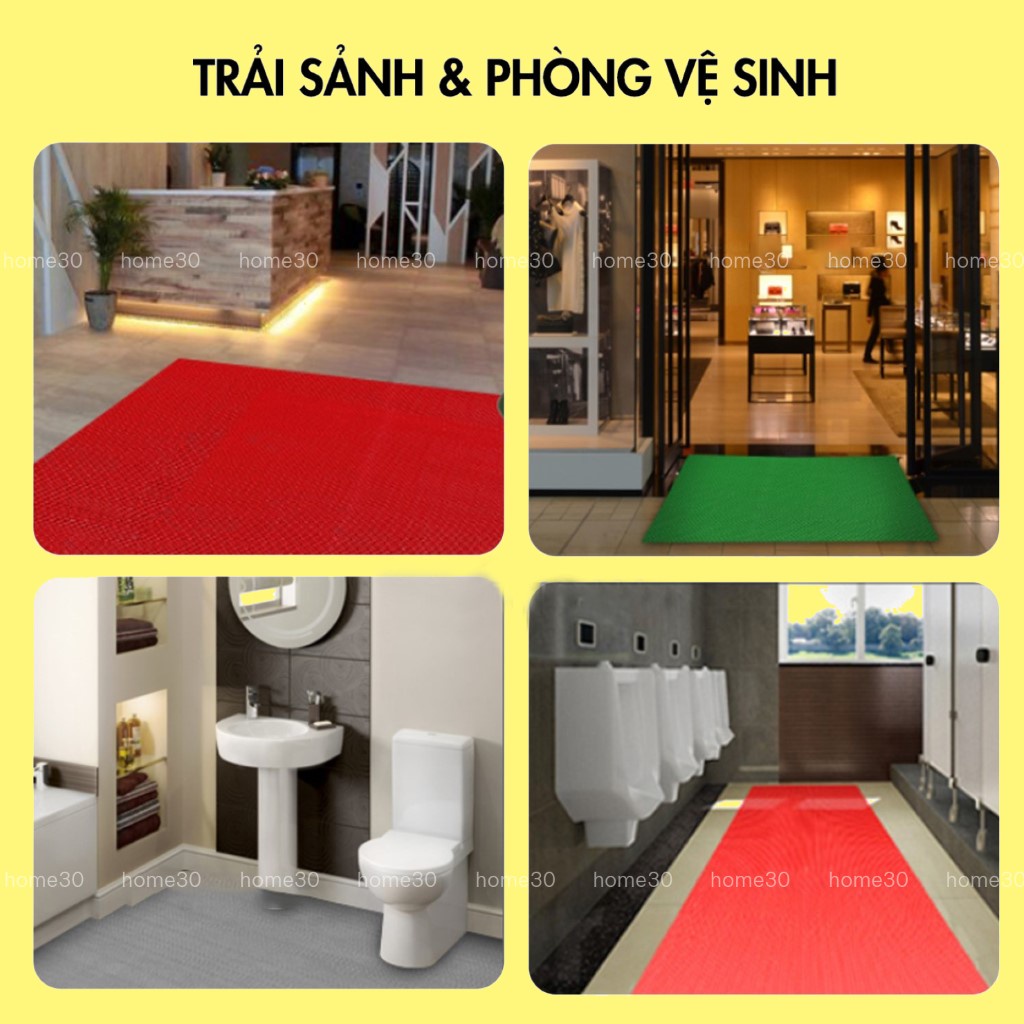 Thảm nhựa lưới chống trơn trượt nhà tắm bể bơi sảnh nhà khổ 90cmx50cm