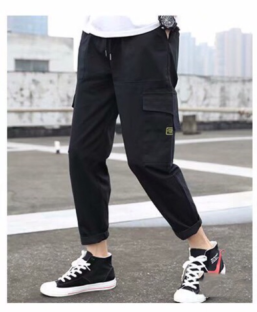 Quần kaki túi hộp nam nữ phối nắp túi | BigBuy360 - bigbuy360.vn