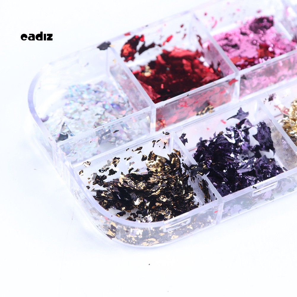 Hộp Hạt Kim Tuyến Trang Trí Móng Tay Chuyên Nghiệp Xinh Xắn