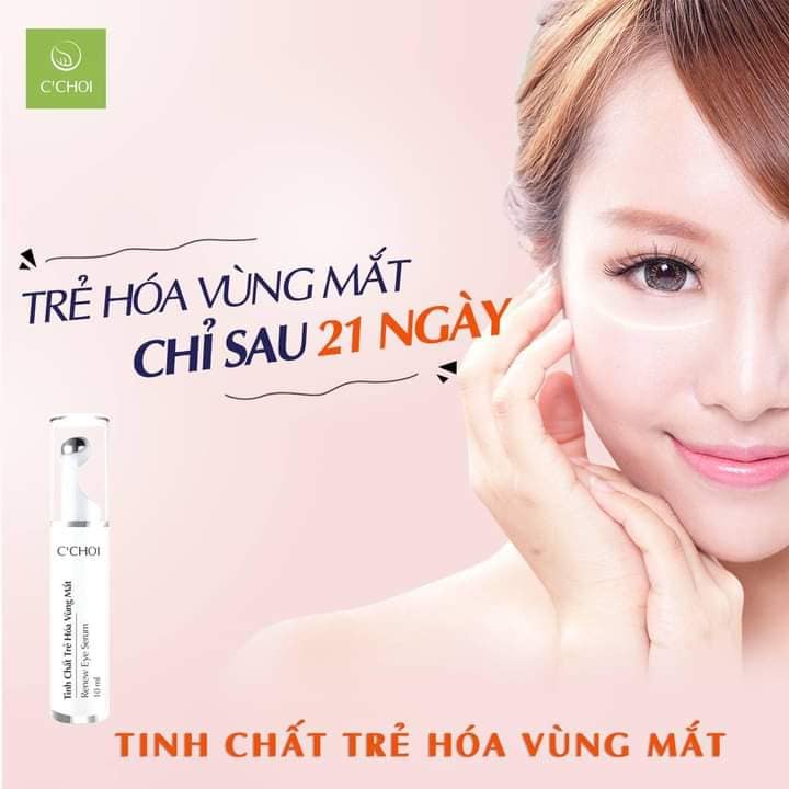 Thanh Lăn Giảm Quầng Thâm Mắt C Choi 10ml giúp làm giảm thâm mắt bọng mắt nếp nhăn dưỡng mắt