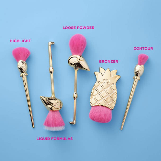 Bộ Cọ Tarte Let’s Flamingle Brush Set Limited Edition (5 món)