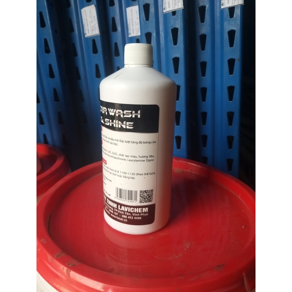 Dung dịch bọt tuyết rửa xe Focar Car Wash Shine loại 1L  - Rửa được 120 xe