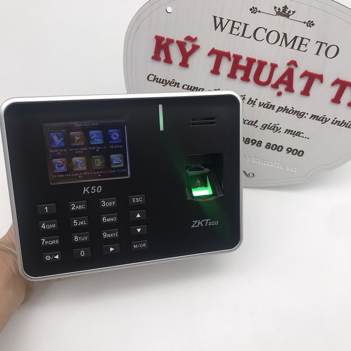 Máy chấm công vân tay ZKteco K50