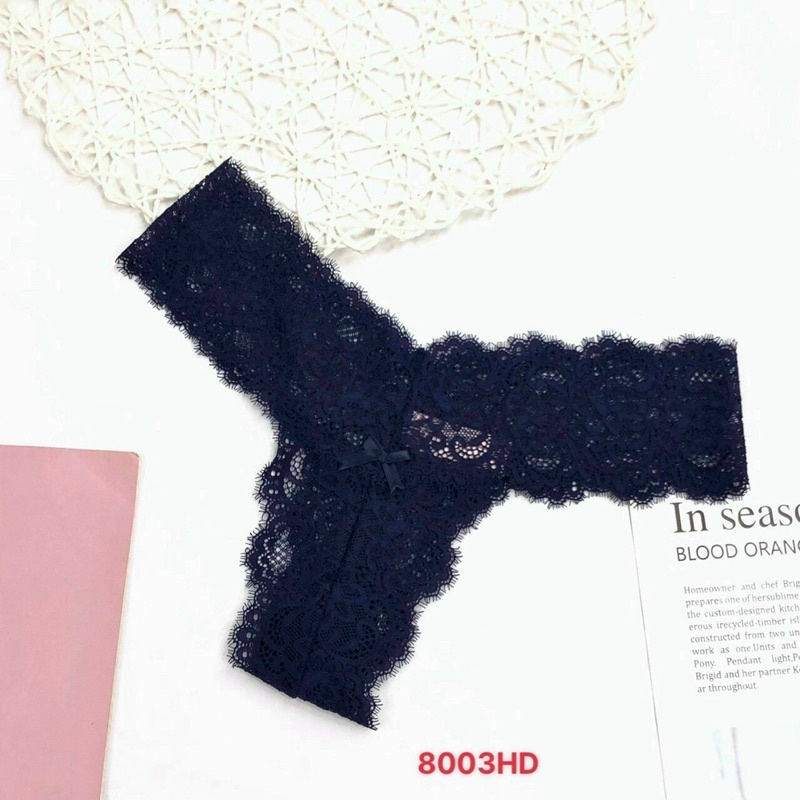 Quần lót ren chữ T gam màu pastel siêu yêu 8003