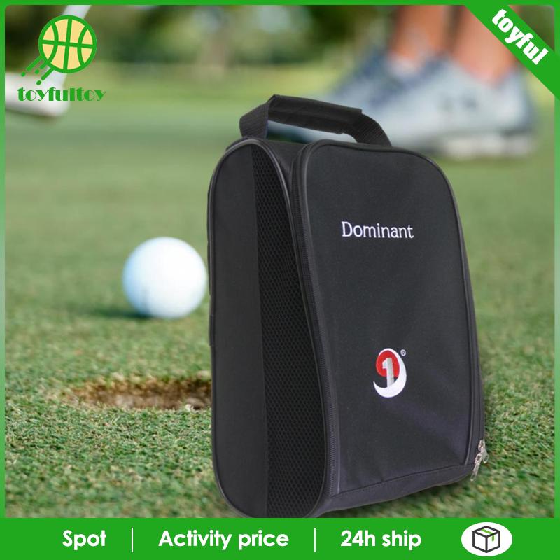 Túi Thông Gió Đựng Giày Đánh Golf Có Khóa Kéo Màu Đen
