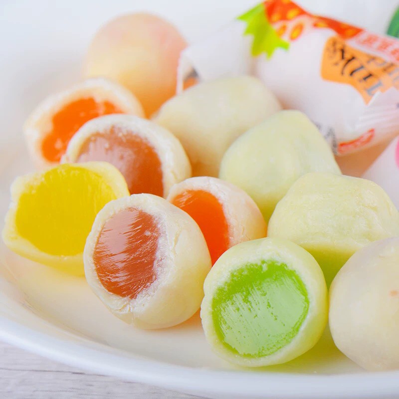 Gói 30 viên kẹo sữa dẻo mềm My Chewy nhân trái cây Thái Lan mix vị (gói ~100gram)