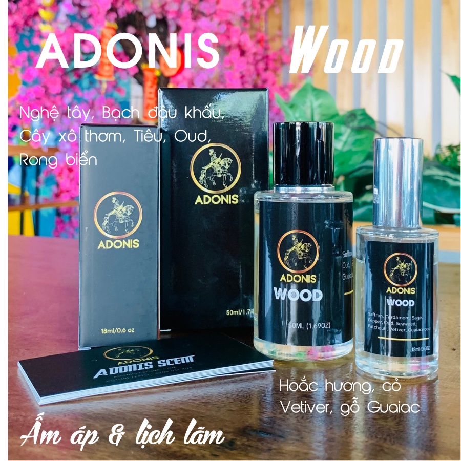 Nước Hoa Adonis Wood 50ml - Quyền lực của sự thành đạt