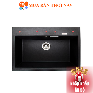 Chậu Rửa Chén CARYSIL Bằng Đá Hố Đơn Loại Lớn - WAL2-03 - Màu Đen