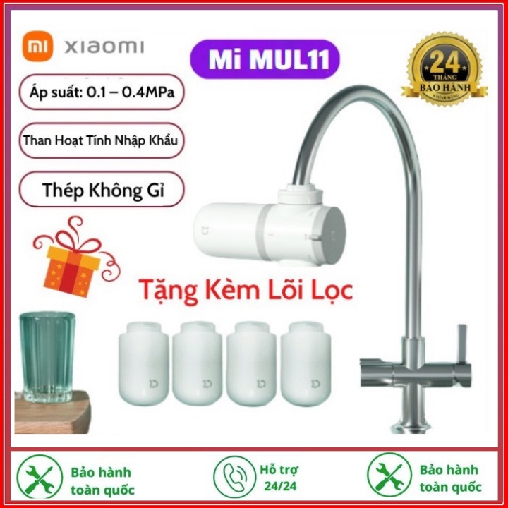 Máy Lọc Nước Xiaomi Tại Vòi Chất Lượng Cao - Kèm 4 Lõi Lọc Thay Thế , 4 Cấp Độ Lọc, 3 Chế Độ Nước - Bảo Hành 12 Tháng