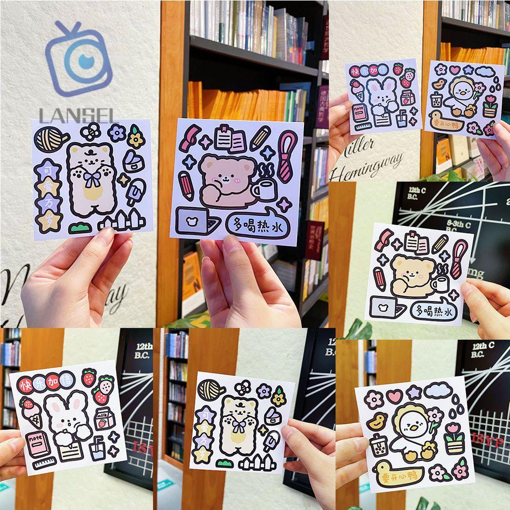 Miếng Dán Trang Trí Hình Hoạt Hình Bằng PVC Chống Thấm Nước