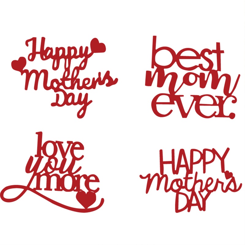 Khuôn Cắt Giấy Kim Loại Mẫu Happy Mother Day