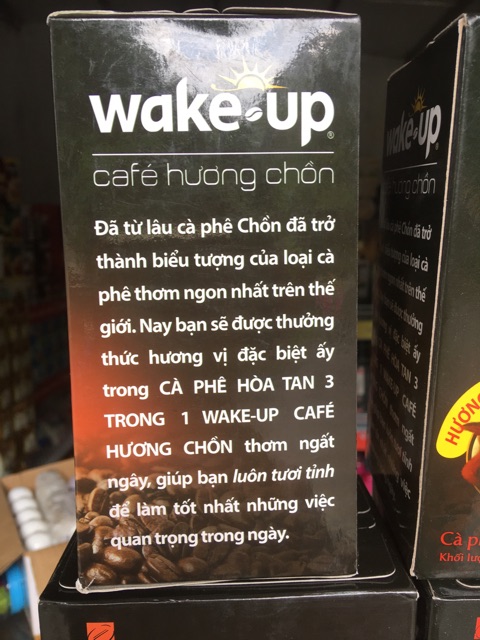 CAFE WAKE UP HƯƠNG CHỒN 306g(18 gói x 17g)