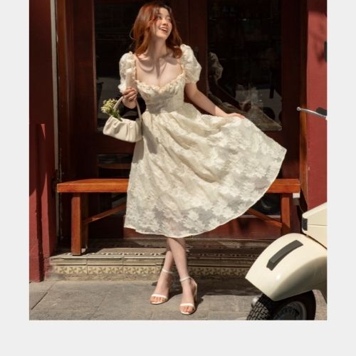 Váy dài mùa thu The Peachy-  Barbie Dress | BigBuy360 - bigbuy360.vn