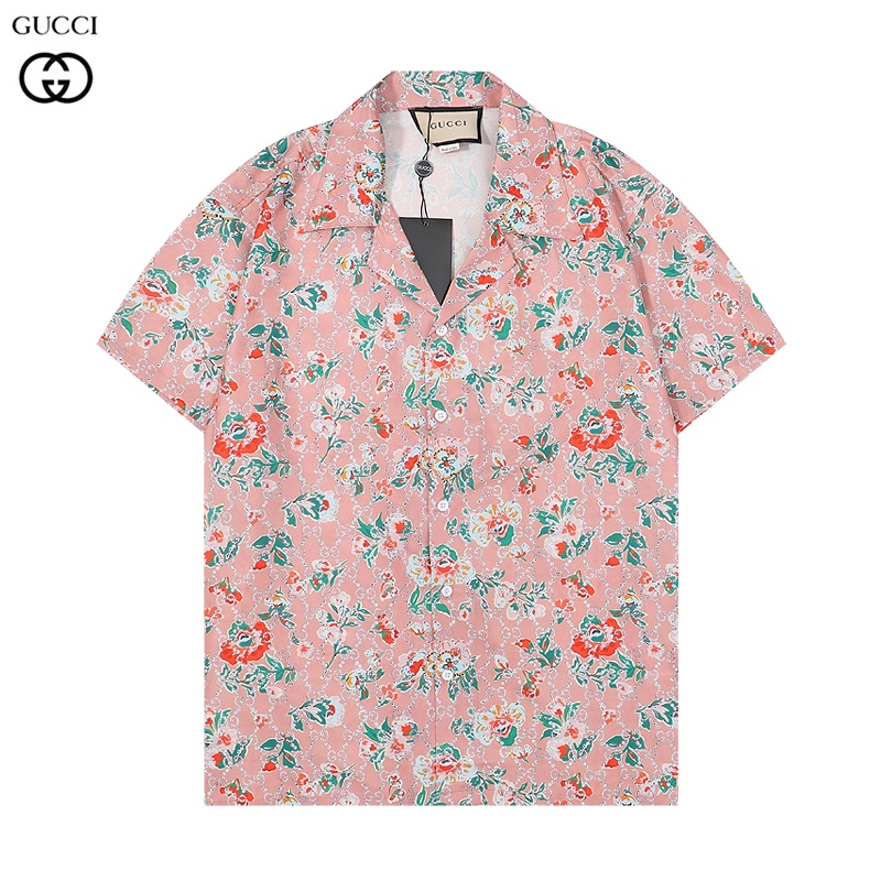 Gucci Áo Thun cotton Ngắn Tay In Họa Tiết Thời Trang Cá Tính