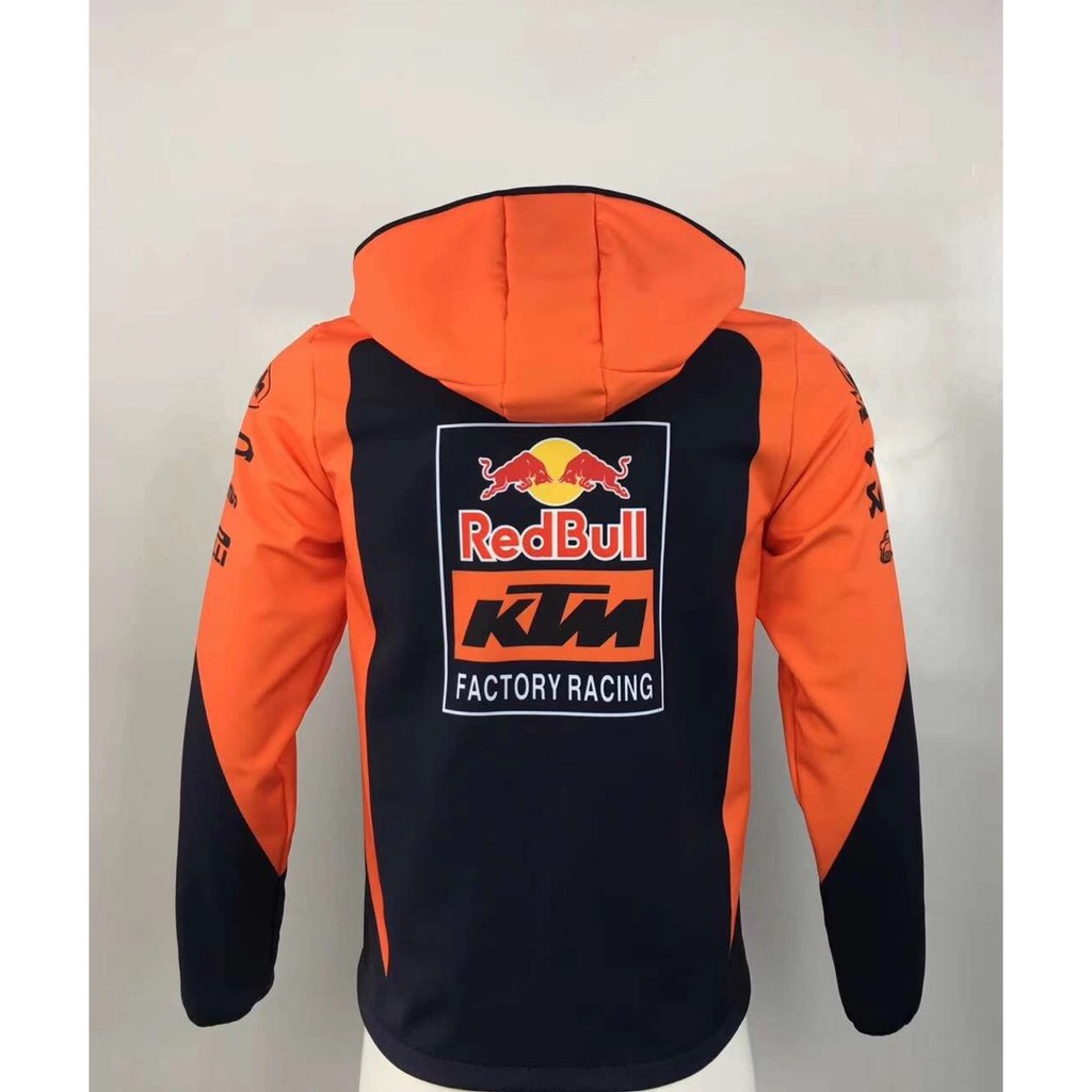 Áo Khoác Hoodie Có Khóa Kéo In Hình Xe Mô Tô Ktm Redbull Thời Trang 2020