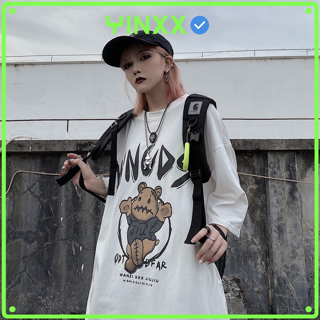 Áo thun tay lỡ Unisex, áo phông form rộng ATL235 - Yinxx