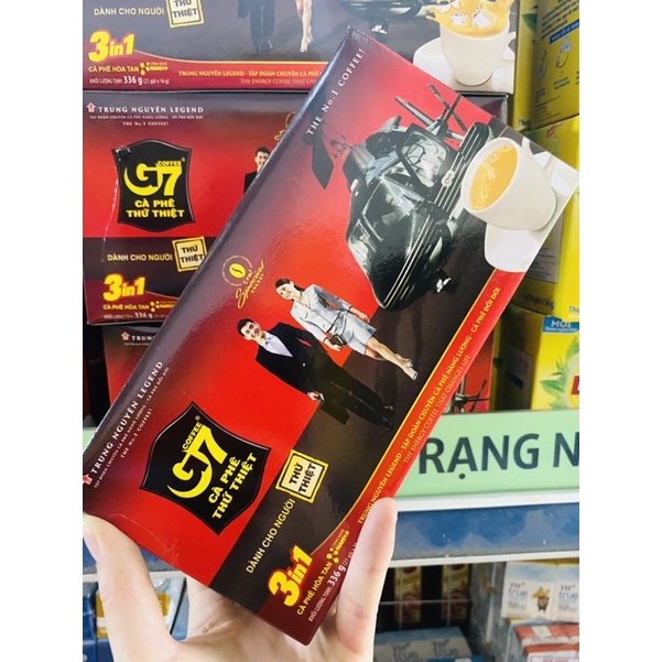 Cà Phê Hoà Tan G7 Hộp 336G  hộp 18 gói *16g