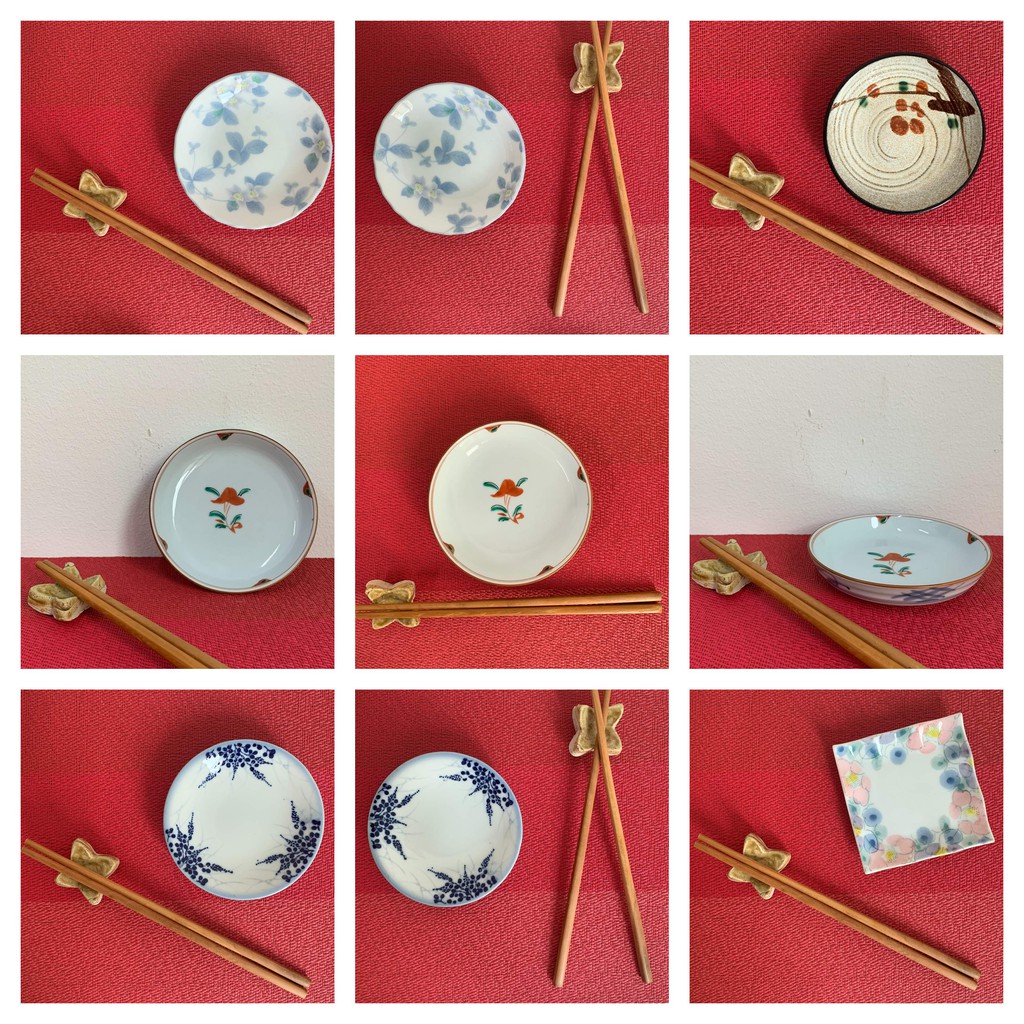Dĩa gốm tròn Nhật nhỏ 10 - 14cm