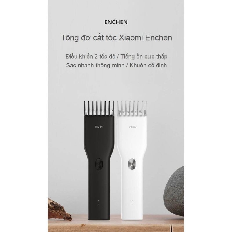 Tông đơ cắt tóc gia đình Xiaomi Enchen Boost chuẩn salon 2 chế độ linh hoạt kèm quà hấp dẫn