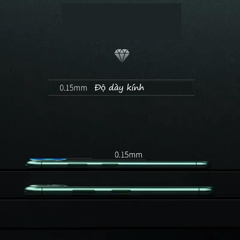 Kính cường lực bảo vệ cụm Camera Iphone 7Plus/8Plus/11/12/13/14/15/Pro/Max/Plus/promax/mini kính trong suốt