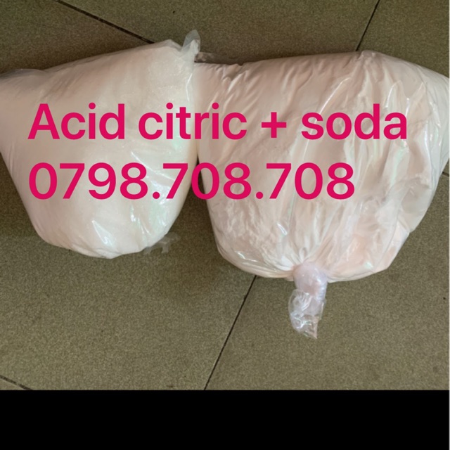 Nguyen liệu tạo khí CO2 nuôi cá kiểng 1 kg backing soda + 1kg acid citric