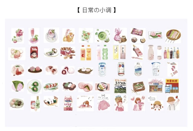 Set 50 miếng stickers không trùng mẫu