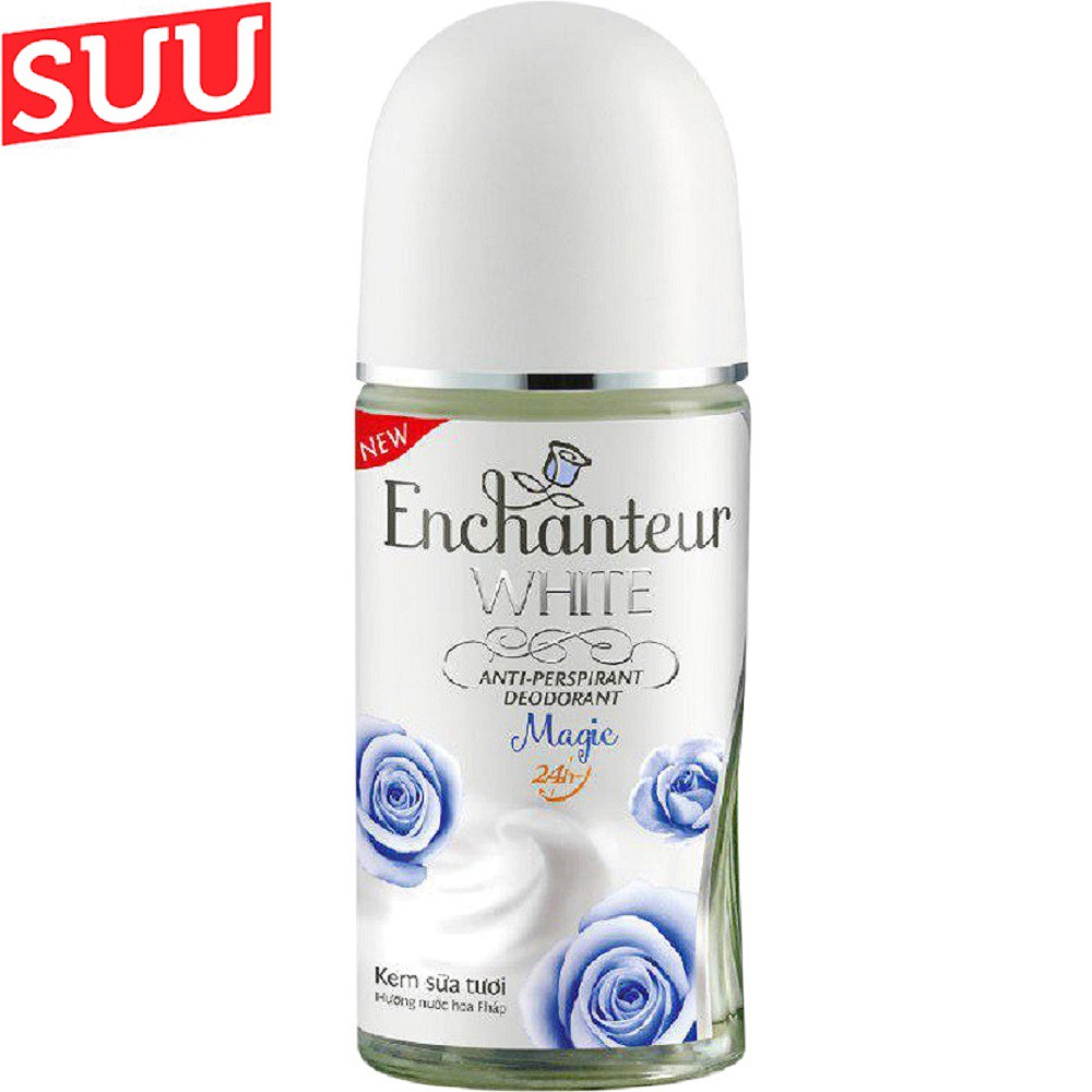 Lăn Khử Mùi Dưỡng Trắng dạng sữa Enchanteur 50ml suu.shop cam kết 100% chính hãng | BigBuy360 - bigbuy360.vn