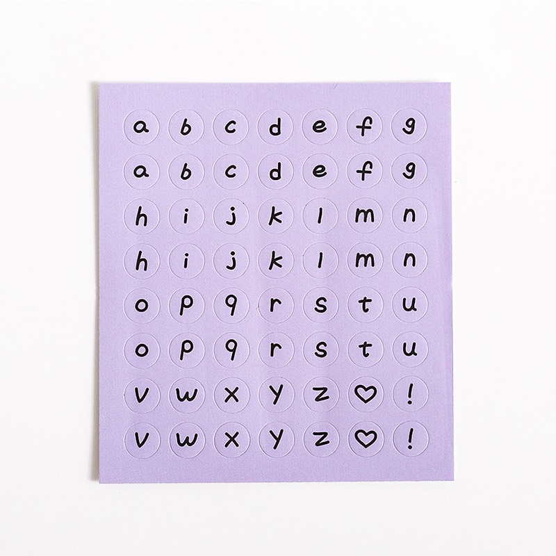 Sticker Dán Trang Trí Sổ Tay/Nhật Ký Hình Chữ Cái DIY
