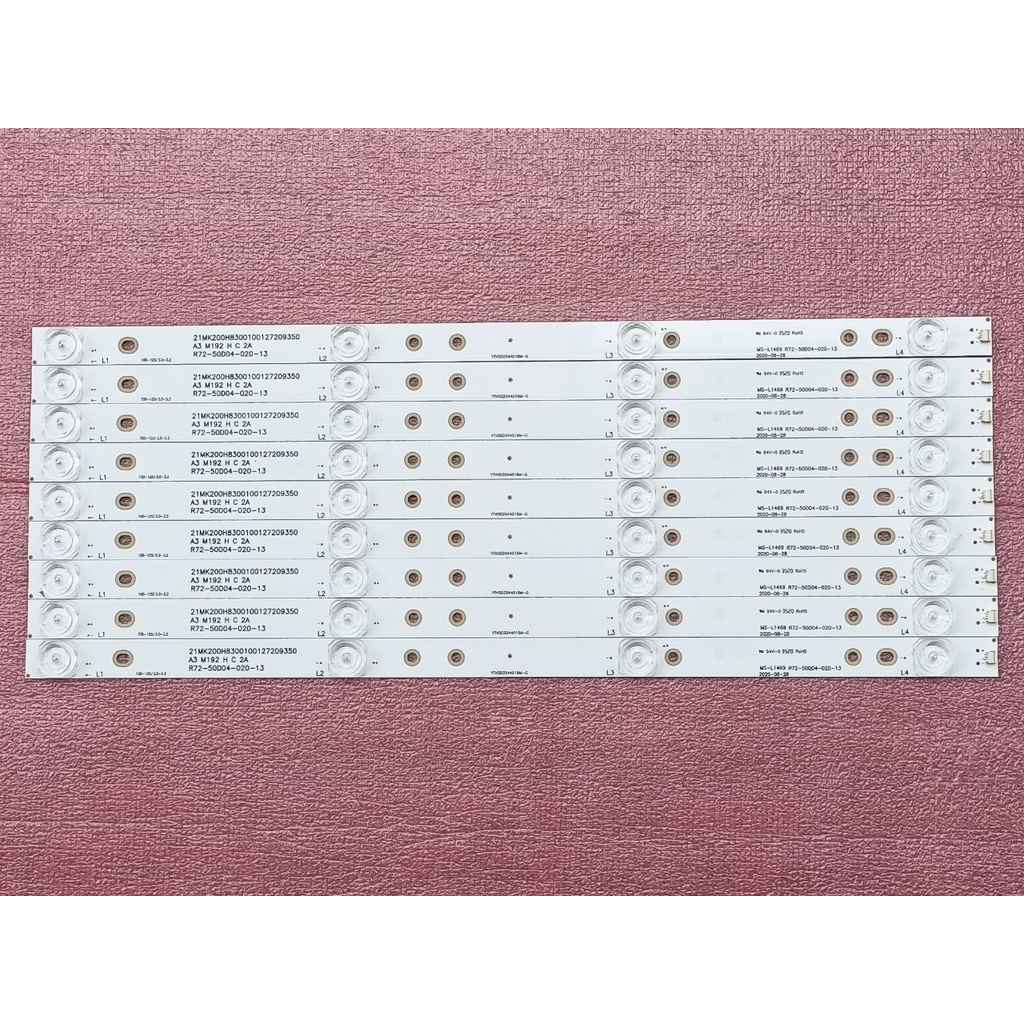 THANH LED TIVI A SANZO 50ES980 HÀNG MỚI 100%, BỘ 9 THANH MỖI THANH 4 BÓNG DÀI 44cm, MỖI BÓNG 3V JS-D-JP50EU-042EC