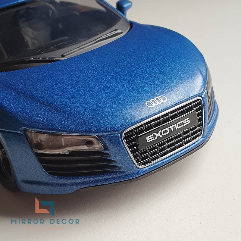 Xe mô hình 1:24 Audi R8, mô hình xe Audi R8 mô phỏng xe đua, siêu xe