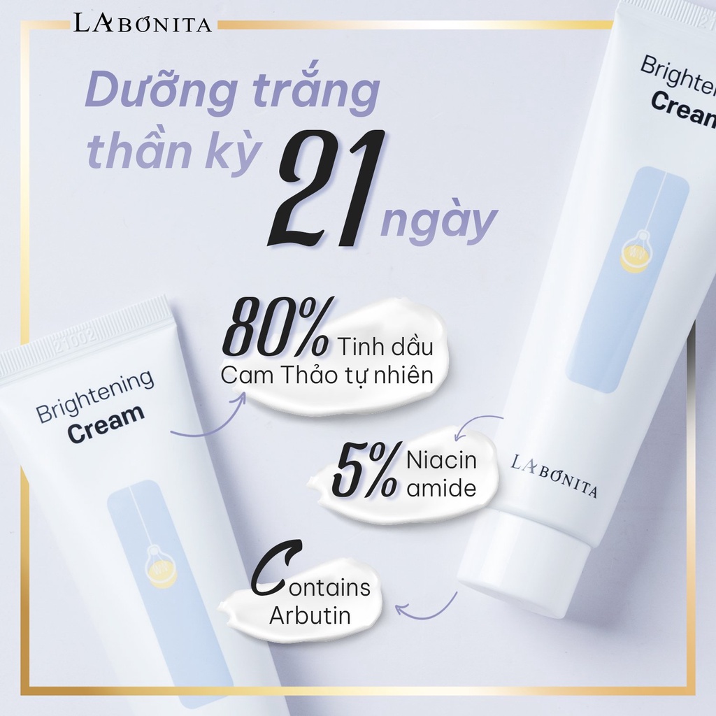 La Bonita Brightening Cream 50ml- Kem làm sáng da & đều màu da