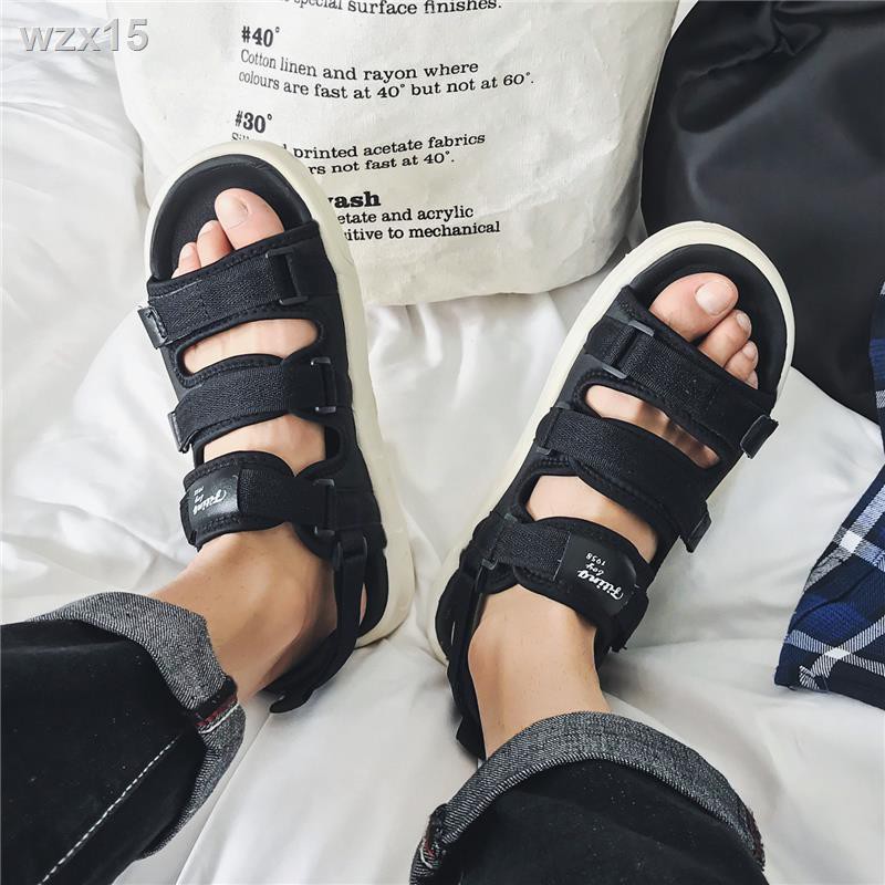 Universal Sandals Nam Summer 2021 Beach Couple Ins và Dép đi trong nhà Thể thao thanh niên Velcro Xu hướng Thông thường