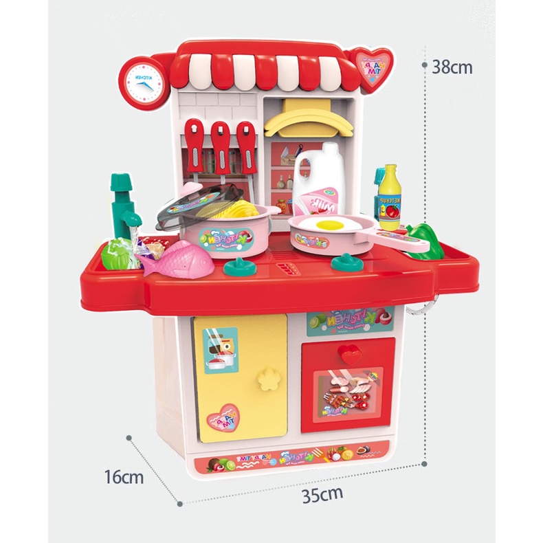 [SALE 20%] Đồ chơi nhà bếp, Bộ đồ chơi nấu ăn 36 món Play House