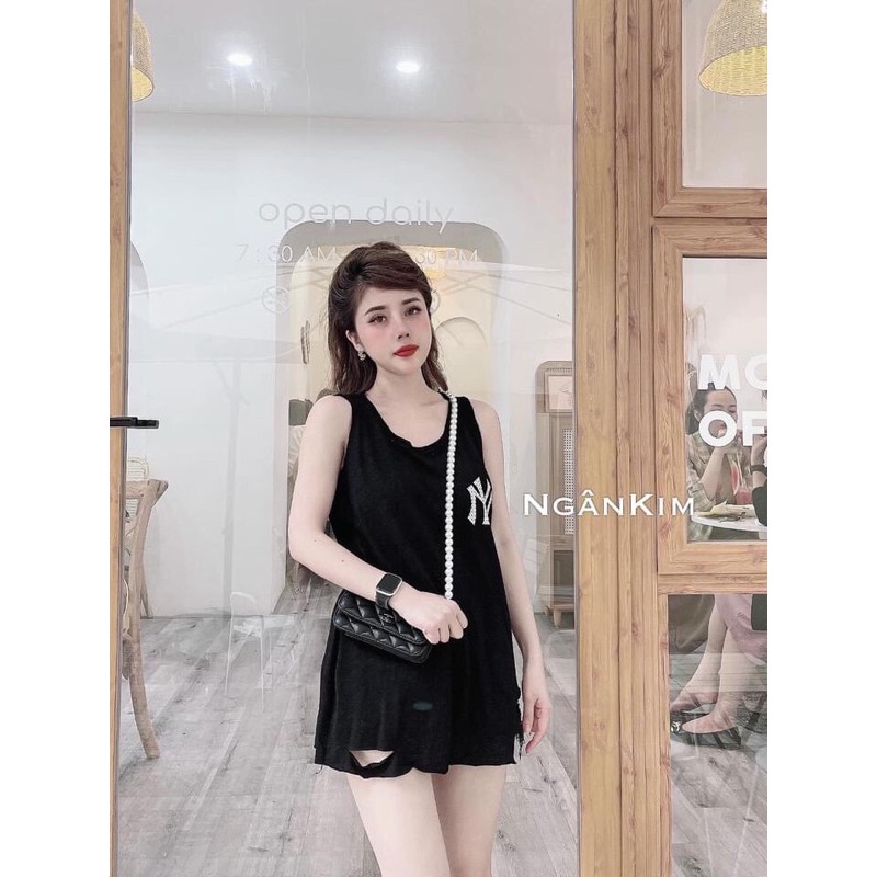 [Mã WASKT410K giảm 10K đơn 50K] Áo cotton NY sát nách 4 màu | BigBuy360 - bigbuy360.vn