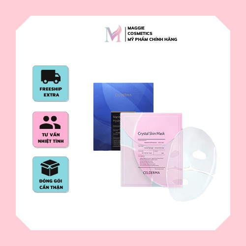 MẶT NẠ CELDERMA NINETALK HYDROGEL/ CRYSTAL SKIN/ MARINE COLLAGEN HYDROGEN MASK