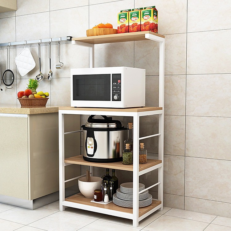 Kệ bếp đa năng, để lò vi sóng, lò nướng, để đồ nhà bếp, lắp ráp dễ dàng (mã 03)
