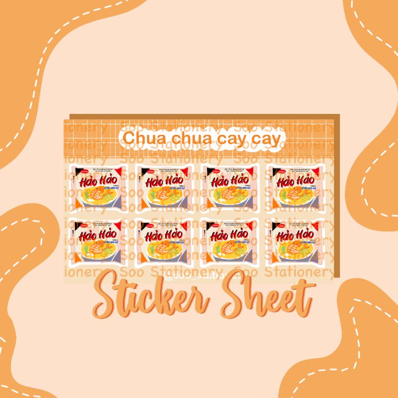 [Soo Stationery] Sticker mỳ tôm