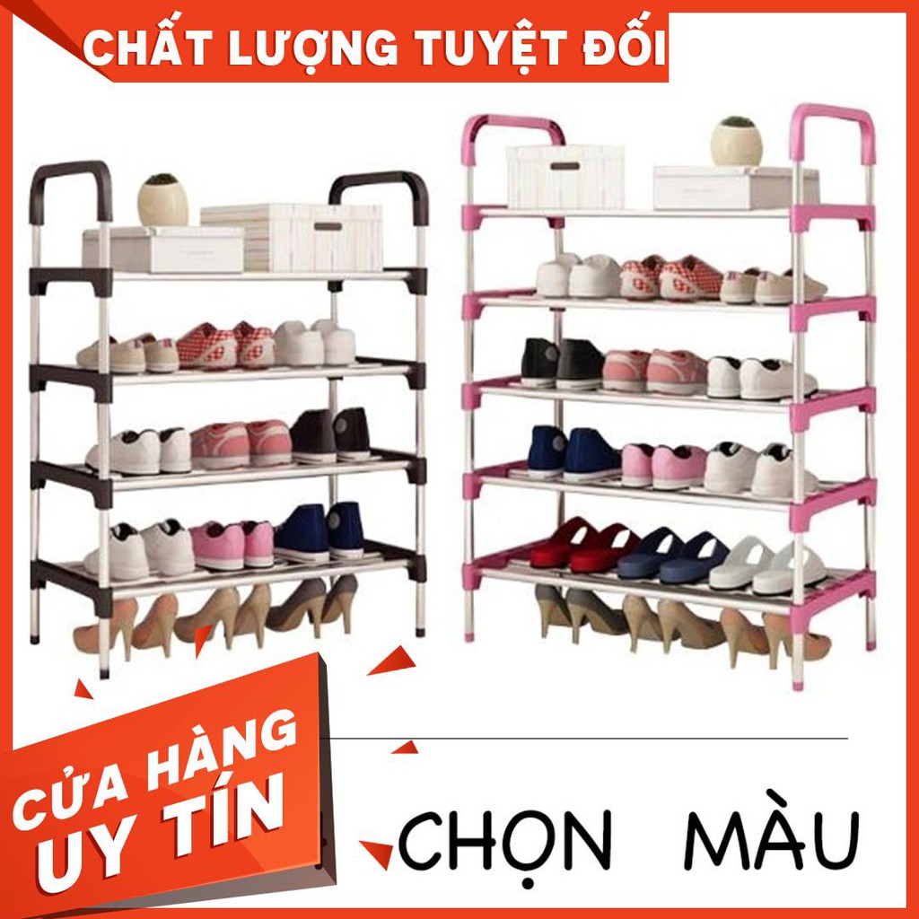 [FREESHIP] KỆ GIÀY 5 TẦNG INOX CHẮC CHẮN