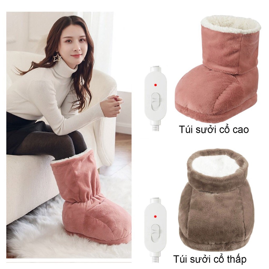 Ủng Sưởi Ấm Châm Cắm Điện An Toàn , Tiện Lợi