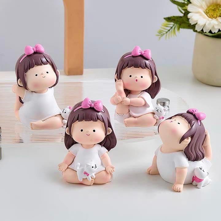Set tượng Yoga Girl để bàn 8993 - Little Maven Official Store