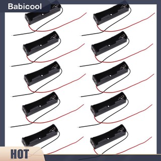 Bộ 10 chiếc hộp kẹp pin 18650 3.6 ~ 4.2V màu đen