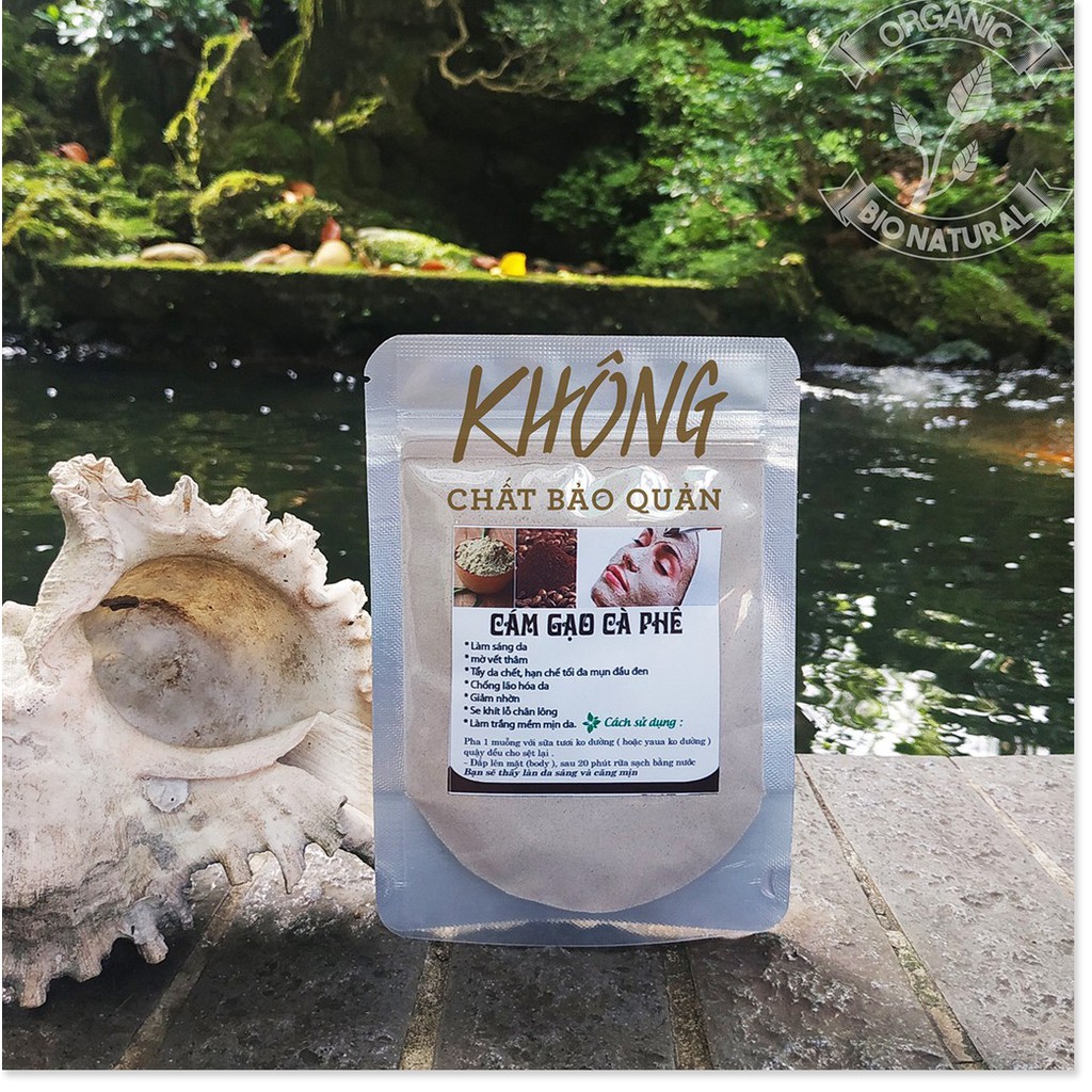 Bột đắp mặt Cám Gạo Cà Phê handmade