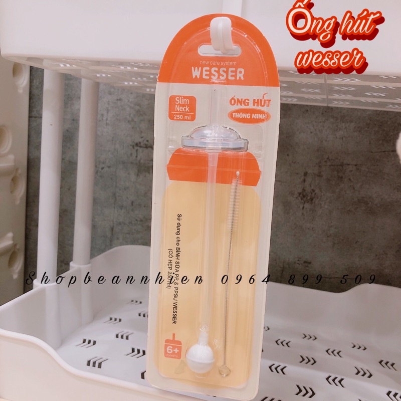 Ống hút thay thế bình WESSER cổ hẹp (dùng cho bình cổ hẹp PP,PPSU)