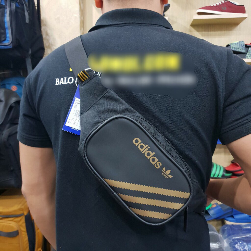 [NGHIỆN TÚI GIÁ GỐC + KÈM VIDEO SP] Túi bao tử / Đeo chéo Originals Adidas BumBag Glod Black - DX5086 / HÀNG CÓ SẴN