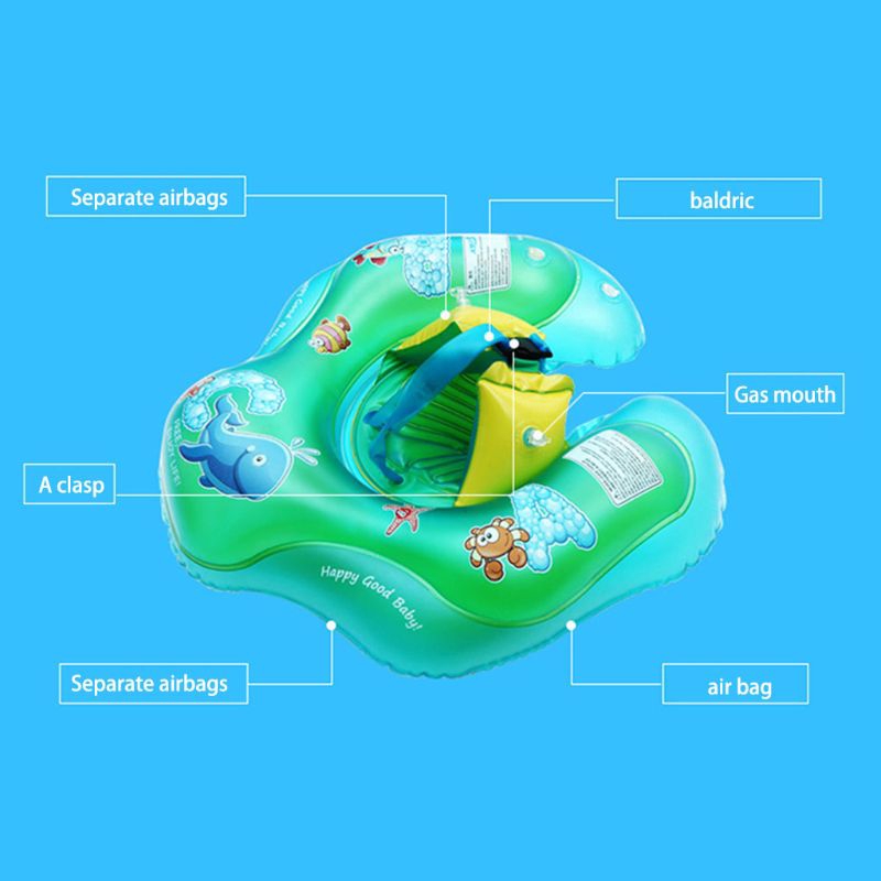 Infant waist inflatable swimming ring swimming pool float safety ring children swimming assistance