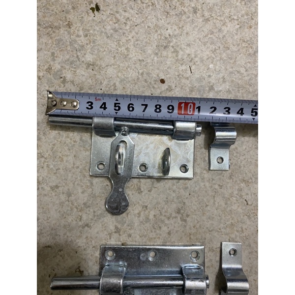 Chốt cửa - chốt cửa ngang mạ kẽm to chắc loại 12cm và 15cm