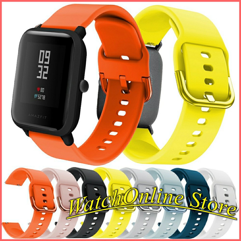 Dây đeo silcon Xiaomi Amazfit Bip Bip U Bip Lite GTS 4 mini GTR 42mm GTS 2 mini GTS 2 GTS 2e... cao cấp Sikai