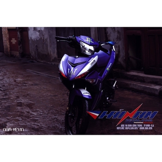 Tem trùm exciter 150 monster xanh chỉ trắng