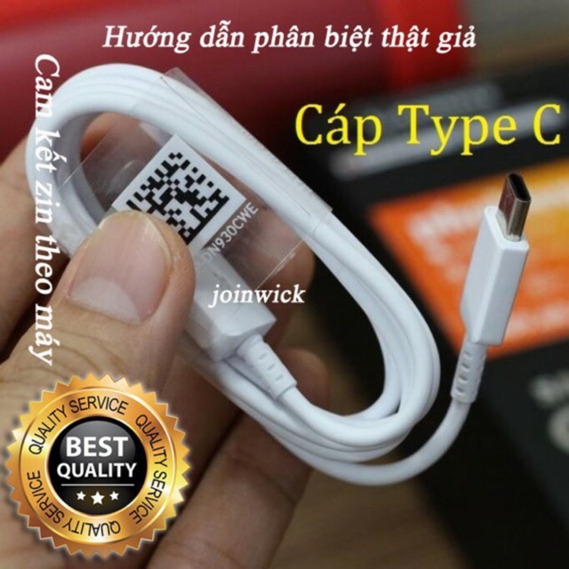 [ZIN CHUẨN HÃNG] [CÁP GALAXY S8/S8+/S9/S9+/NOTE 7/NOTE 8/NOTE 9... CHÍNH HÃNG, HỖ TRỢ CỔNG SẠC USB TYPE-C